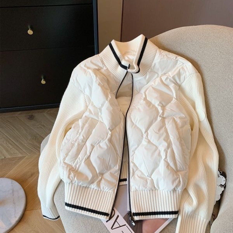 New American Retro Knitted Cotton-padded Jacket