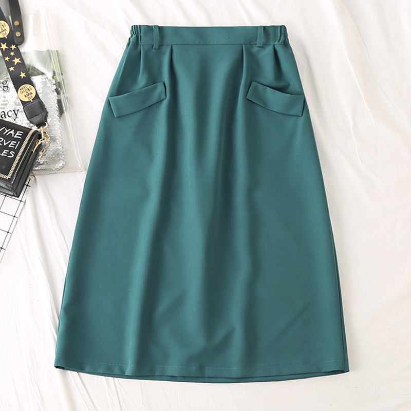 Line mid-length skirt