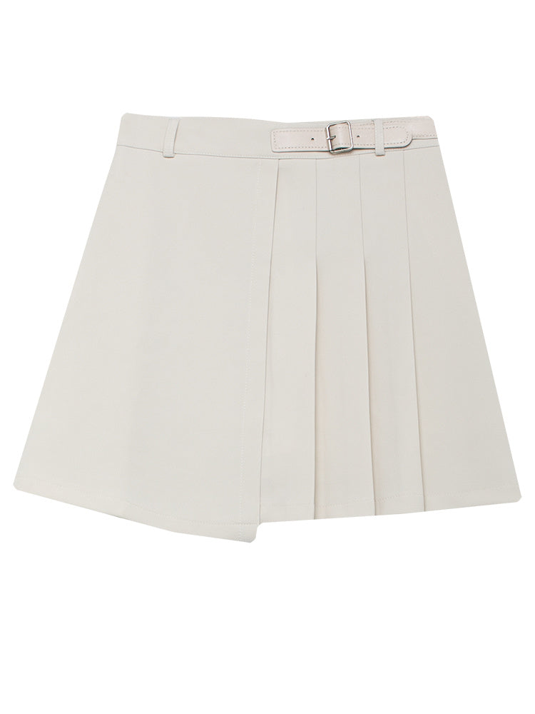 High Waist Pleated Skirt Half-length Skirt Female Irregular Thin A-line Skirt Bag Hip Skirt