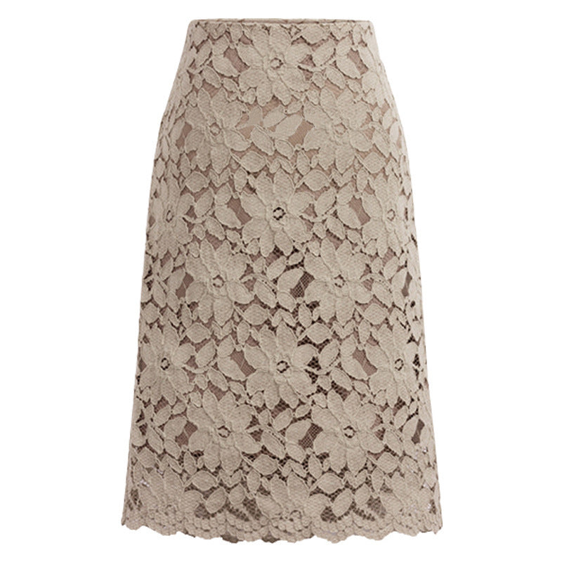 Water-soluble lace skirt