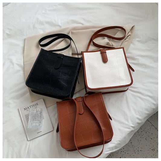 One-shoulder Messenger Retro Bucket Bag