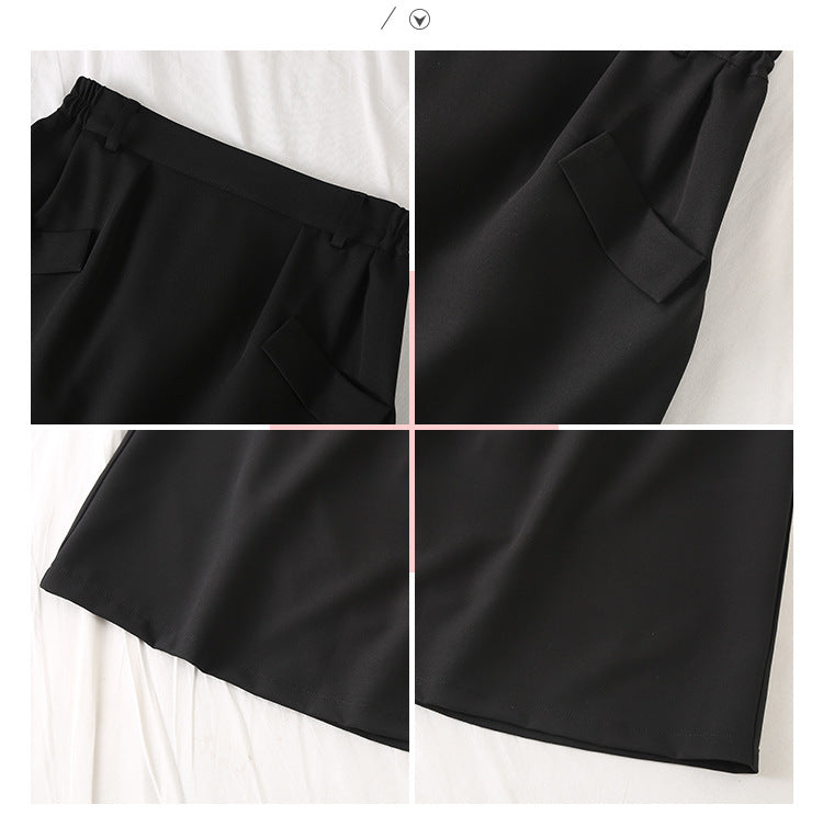 Line mid-length skirt