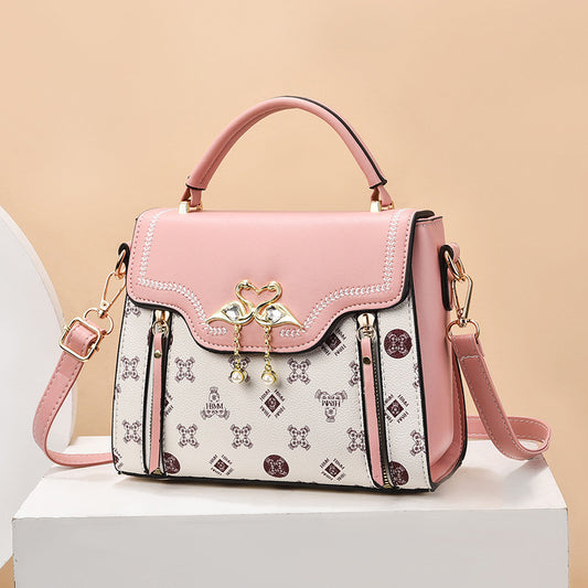 Fashion Printed Women's Portable Shoulder Small Square Bag For Women