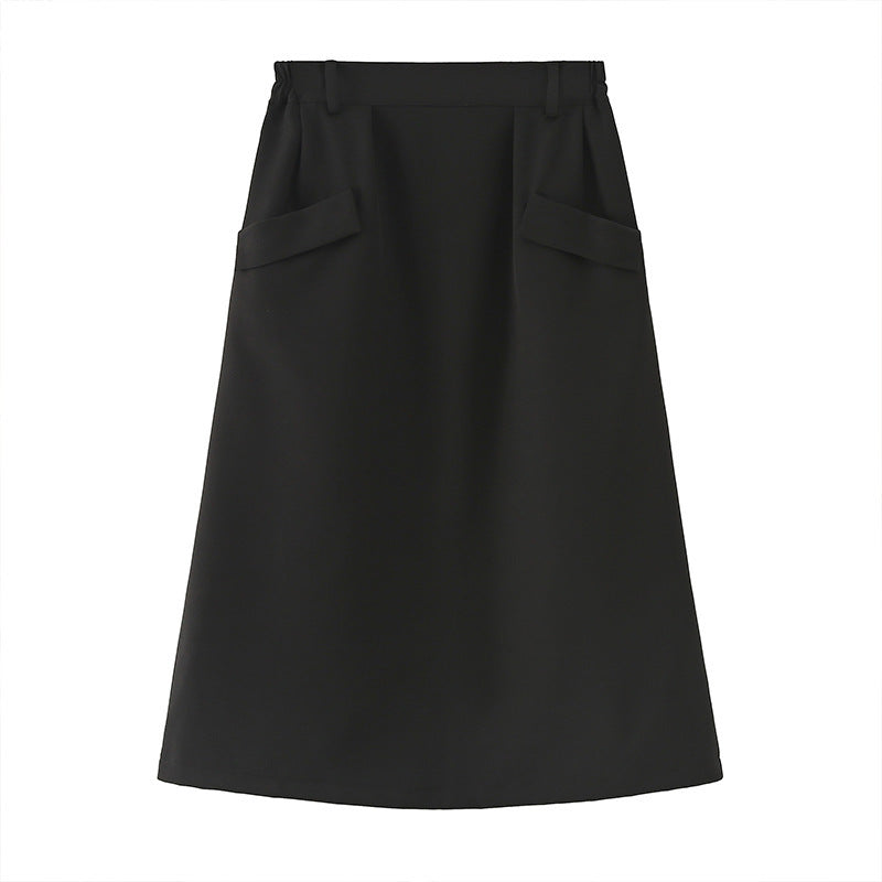 Line mid-length skirt