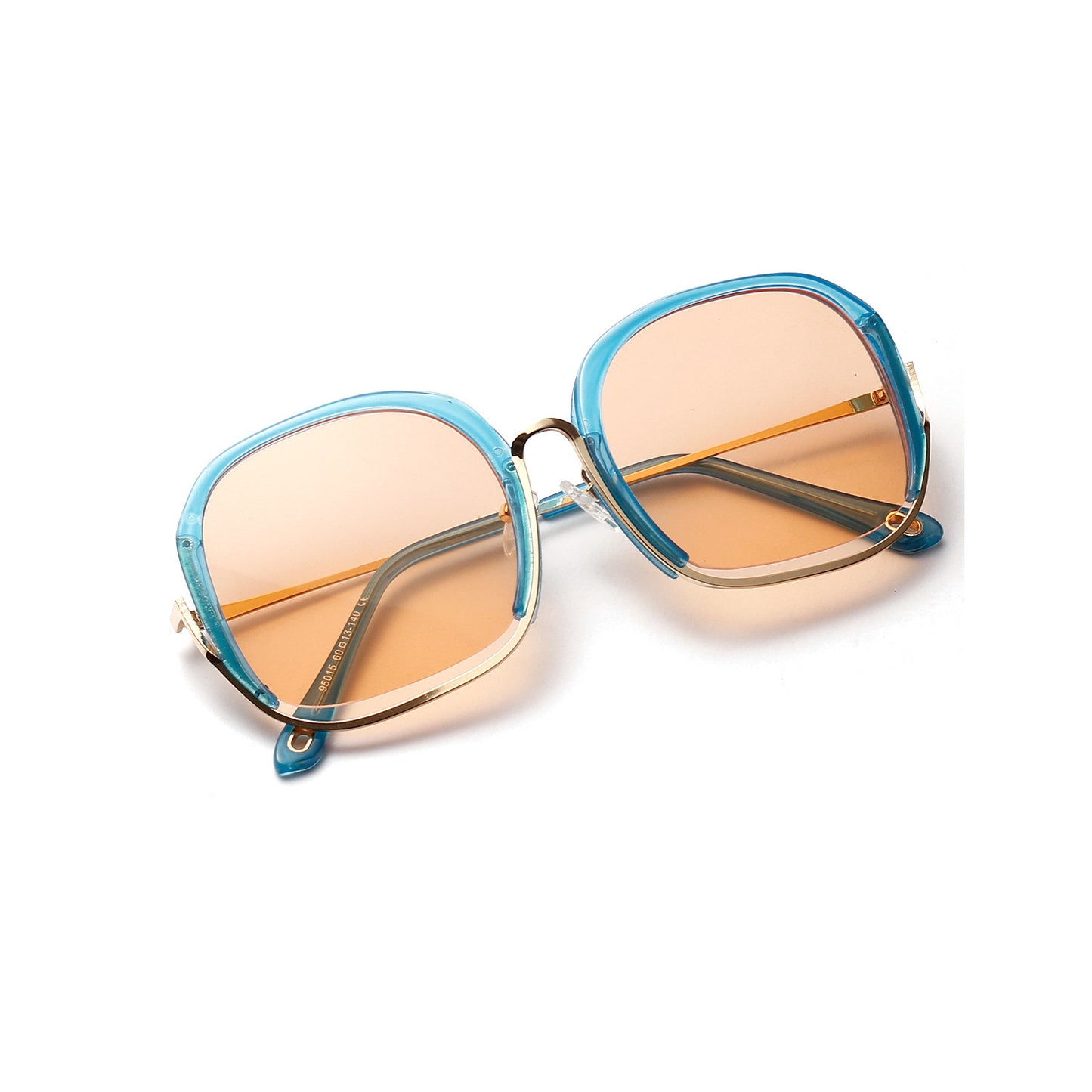 Colorful Fashionable Large Half Frame Sunglasses For Women